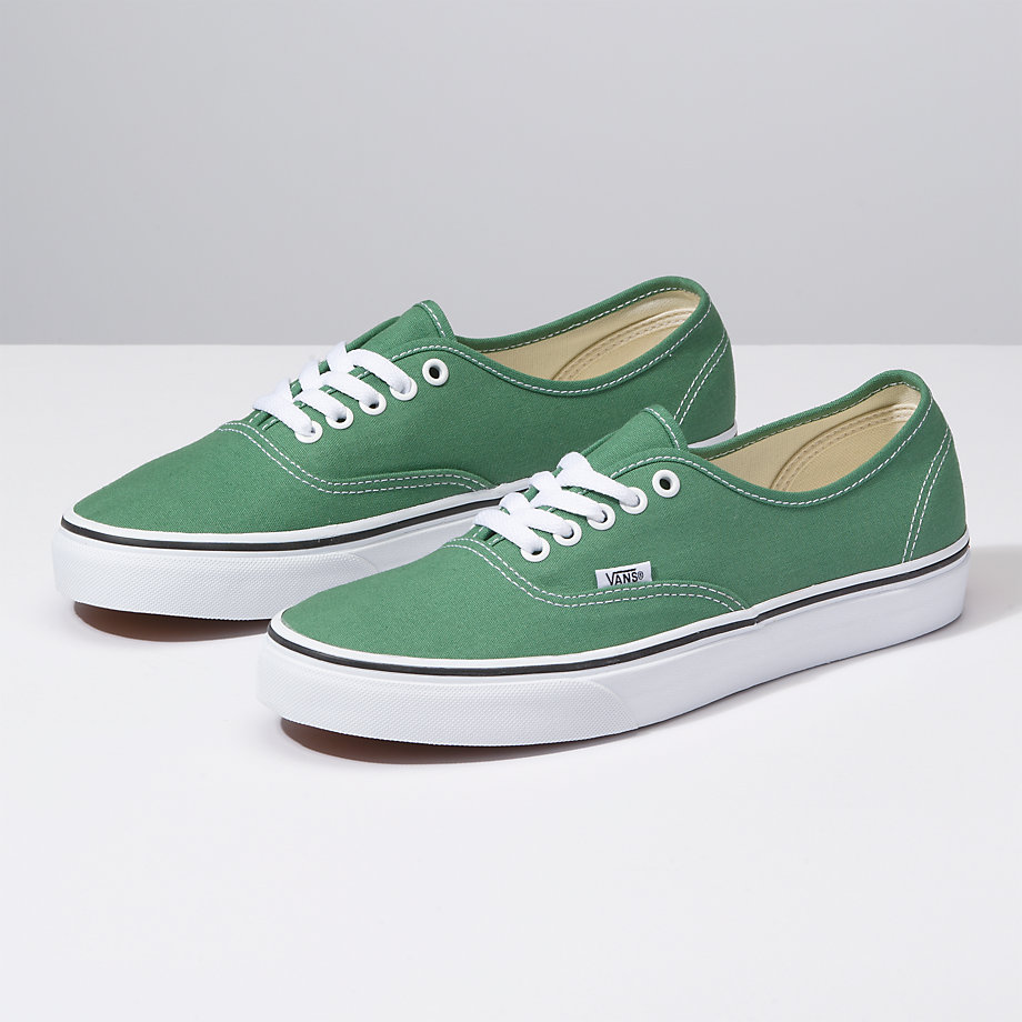 Vans Bayan Spor Ayakkabı Authentic Koyu Yeşil/Beyaz | 23338-443